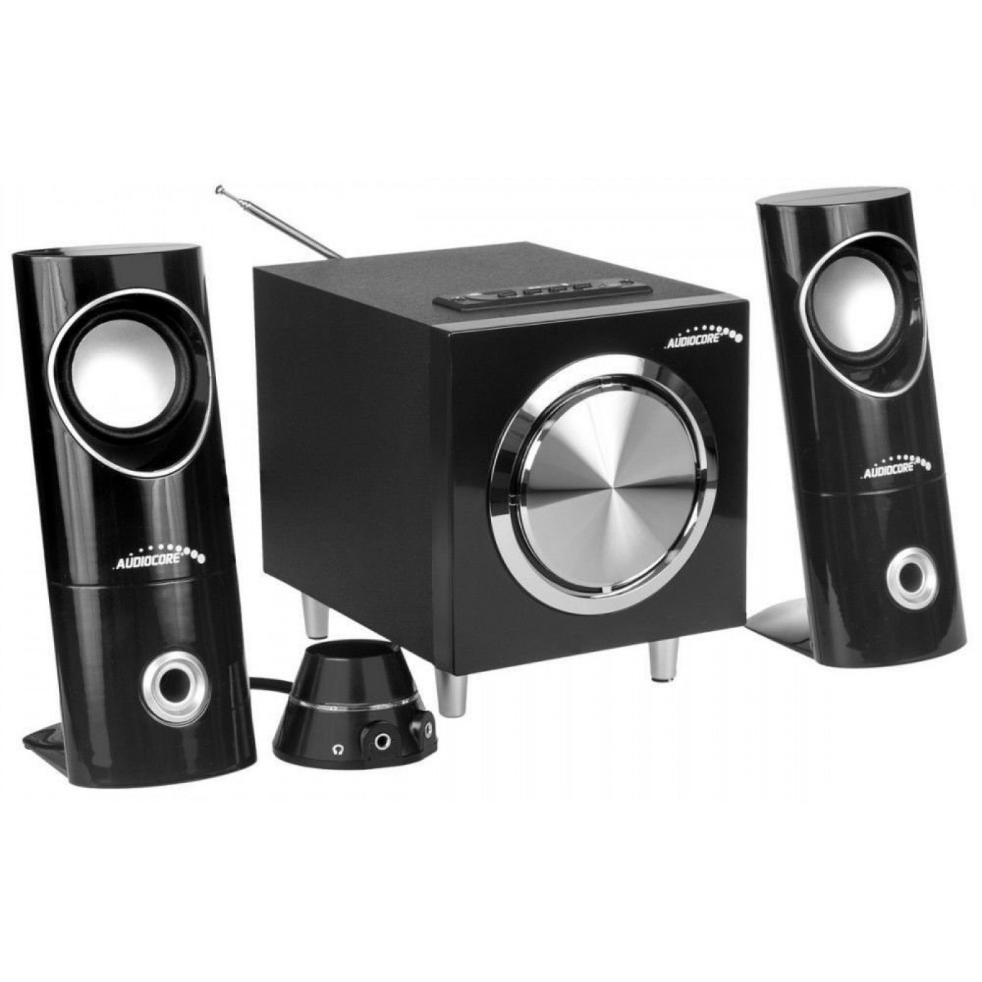 Kompiuterinės kolonėlės 2.1 su FM, Bluetooth Audiocore AC790 